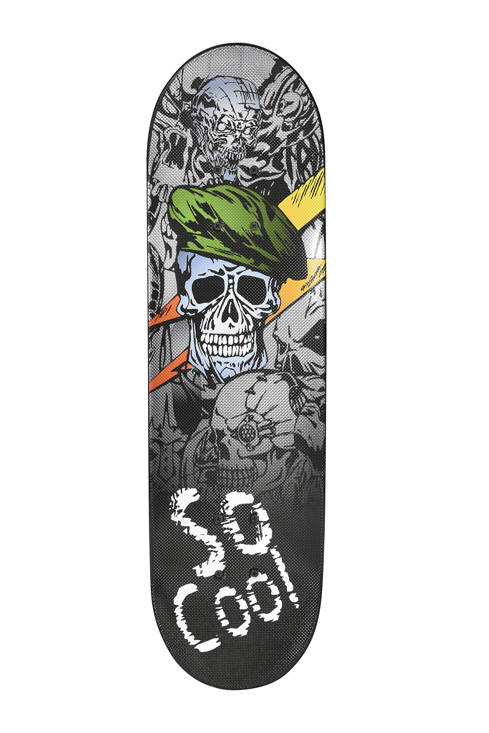 Skate 28'' Composite - Design Effet Metal - Truck PP Composite - Roues PVC 50 x 36 mm -roulements 608 ZZ