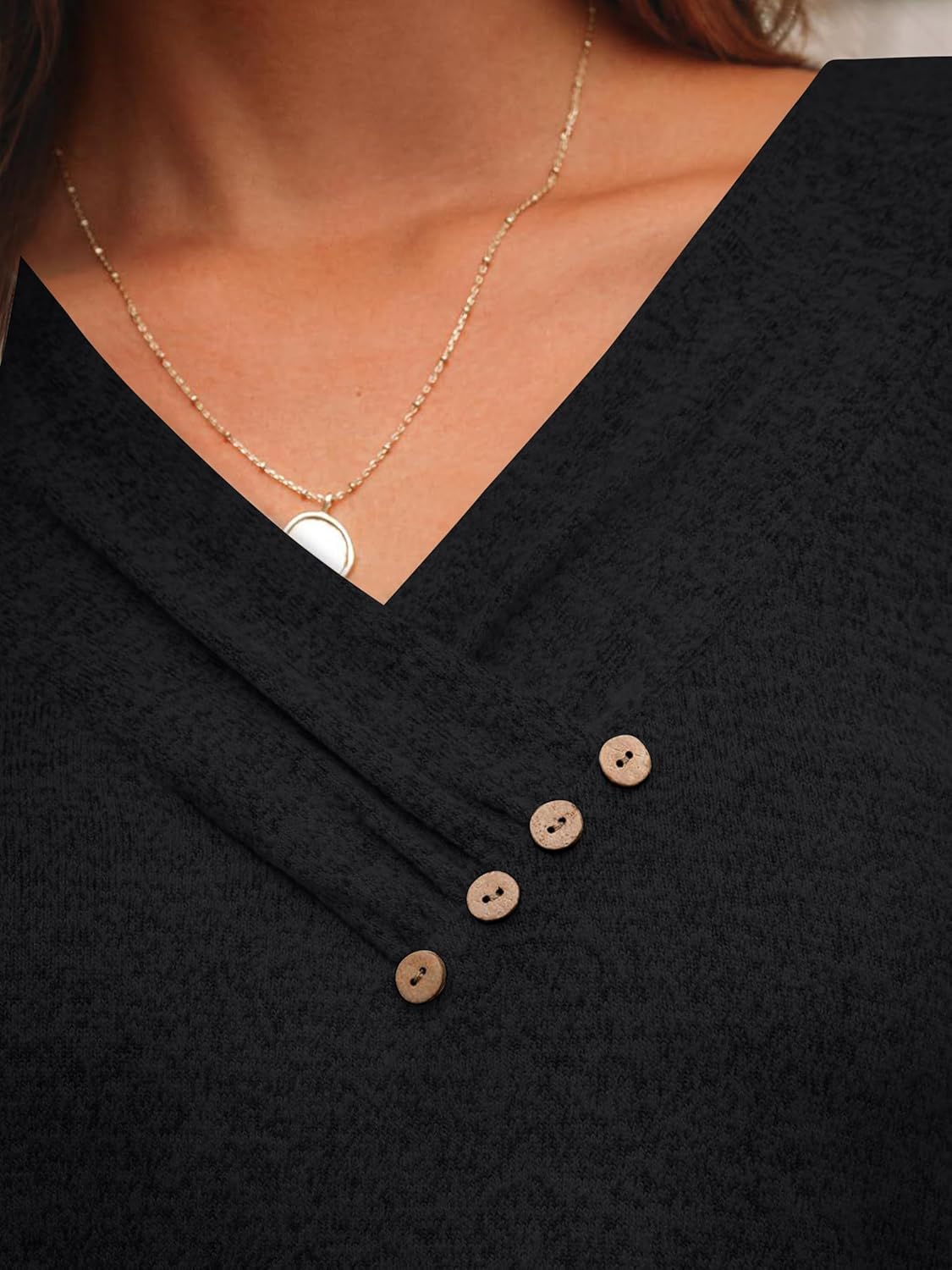 AUTOMET Womens Short Sleeve Tunic Top Spring Summer V Neck Button Shirts 2026 Dressy Casual Business Blouses - Image 5