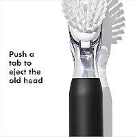 Vista 4 de OXO New Good Grips - Recambios de cepillo dispensador de jabón para platos, paquete de 2