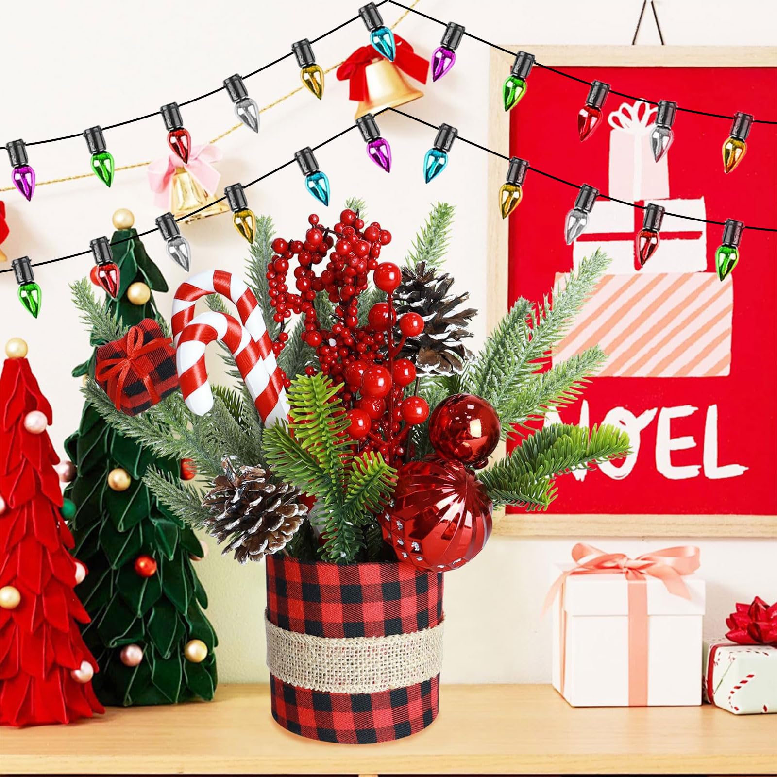 AUEJACKY Wichtel accessoires, Kerstmis LED kabouter