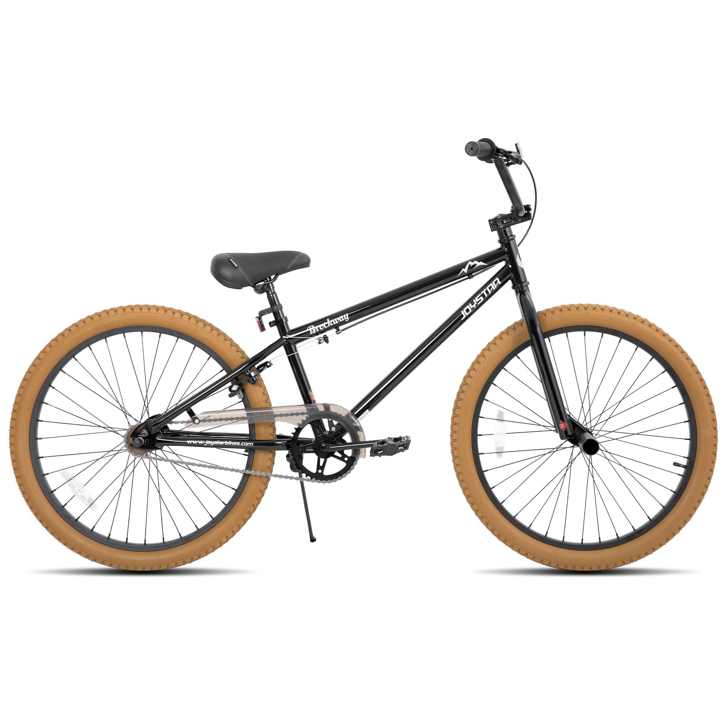 JOYSTAR Brockway Freestyle Kids BMX Bikes 20 inch Kids Bicycles for 7-10 Years Old Boys, 20 inch boys and Girls and Beginner-Level Riders 2 Pegs，Brown