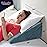 Wedge Pillow for Sleep Apnea, 12 Inch Adjustable Height Bed Wedge Pillow for Headboard, Gerd, Acid Reflux Relief, Snoring, and Post Surgery Recovery. Bed Pillow for Sitting Up in Bed
