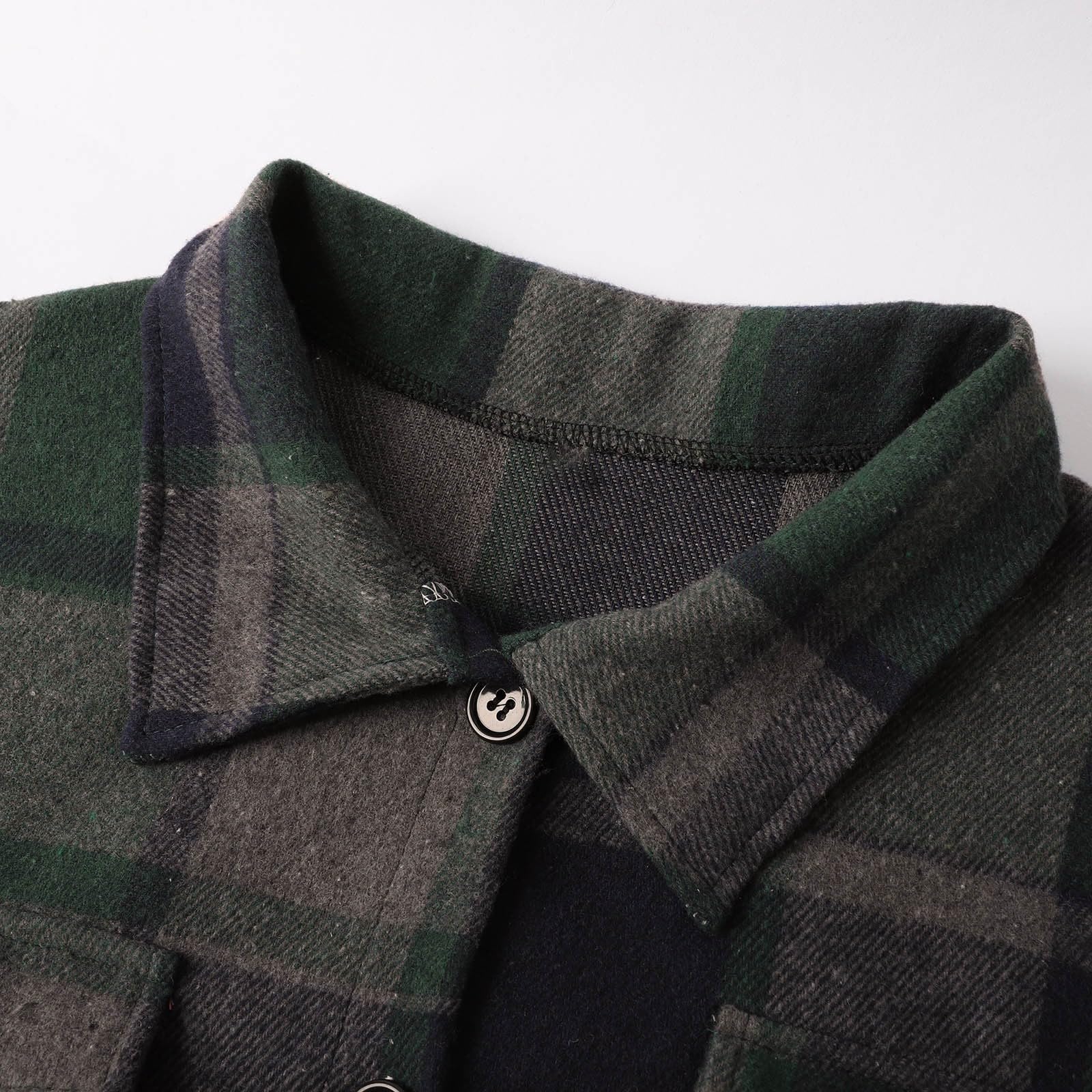 Abrigo largo de lana a cuadros, informal, para otoño e invierno, a la moda, suave, ligero, cómodo, elegante, versátil, para uso diario.