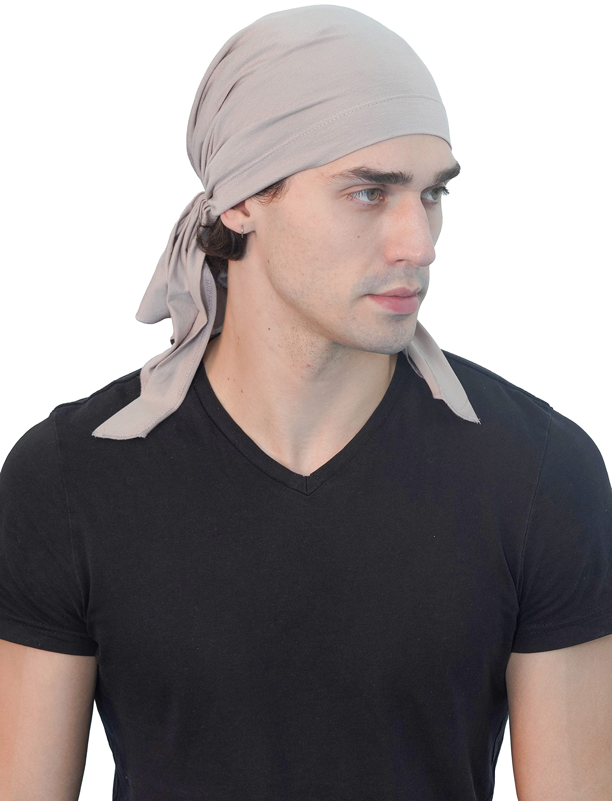 Deresina Headwear Unisex Taupe Deresina Simple Tie Bandana (Taupe)