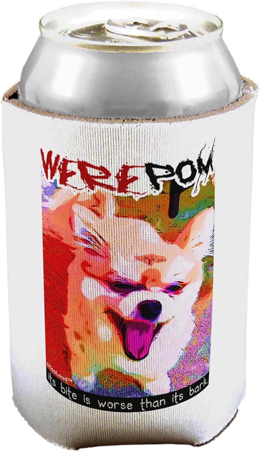 TooLoud WerePom - Werewolf Pomeranian Can/Bottle Insulator Coolers - 6 Pieces