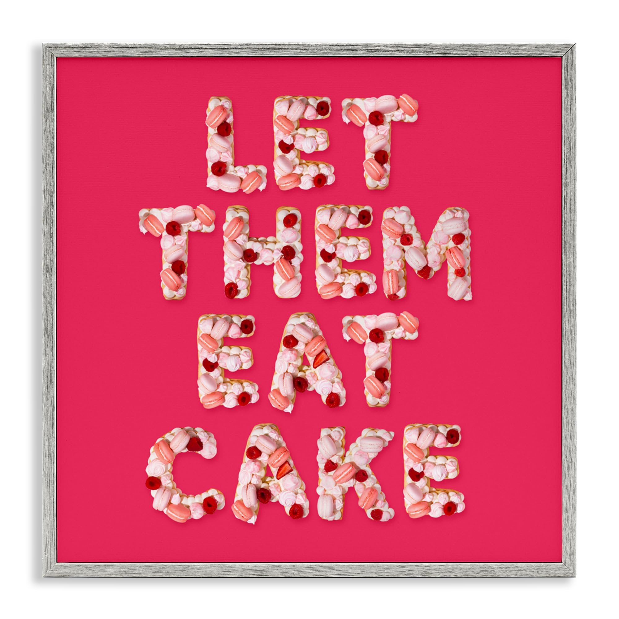 Let Them Eat Cake cadre Giclée Stupell Industries 24x24cm pour salon