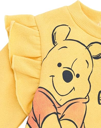 Miniatura 3 de Disney Conjunto de sudadera de vellón y pantalones deportivos para niñas, tallas de recién nacido a niño grande (recién nacido - 14-16)