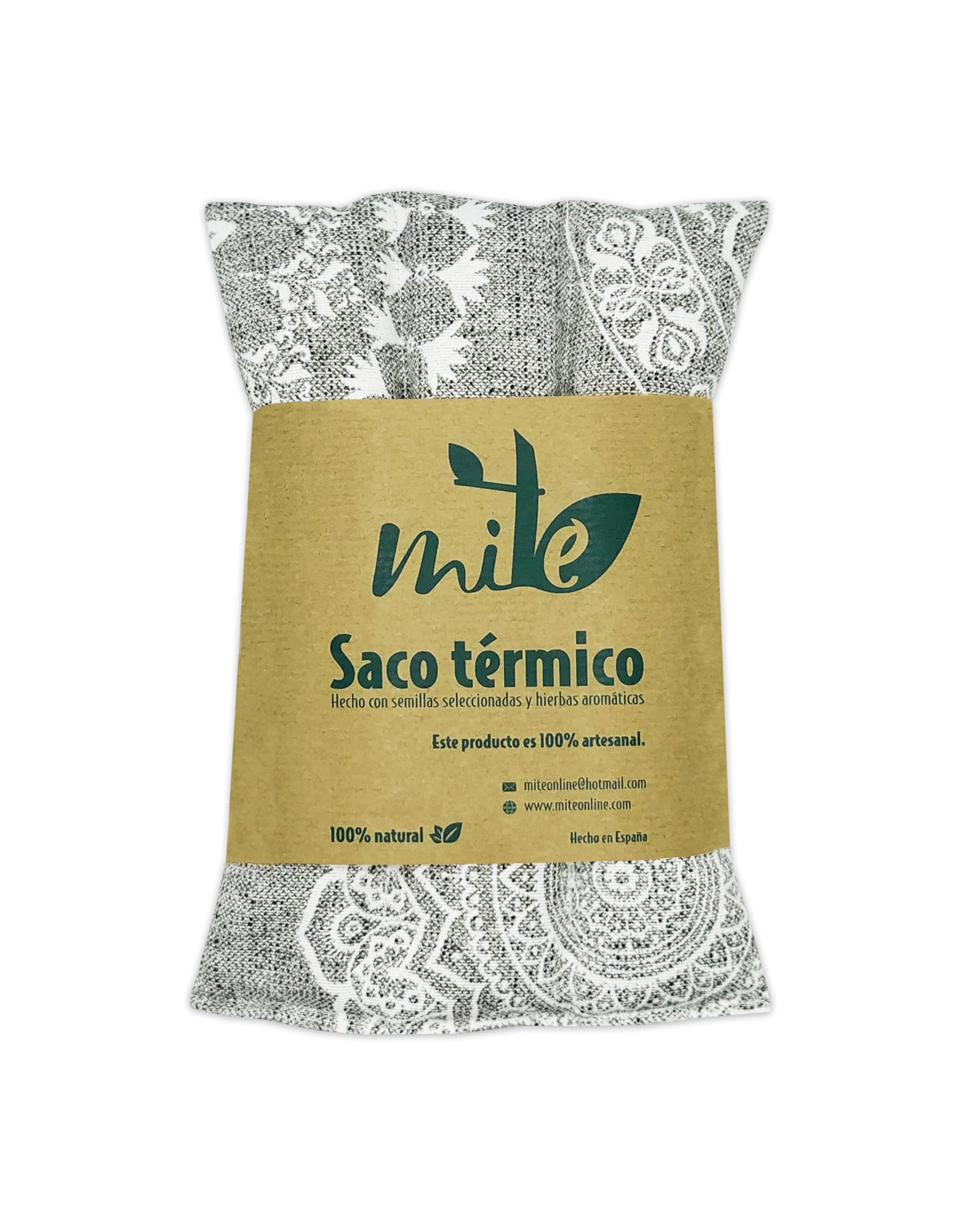 Saco térmico de Semillas y Hierbas Multiusos (47cm x 15cm) Lavanda - MITE (TatoonGris)