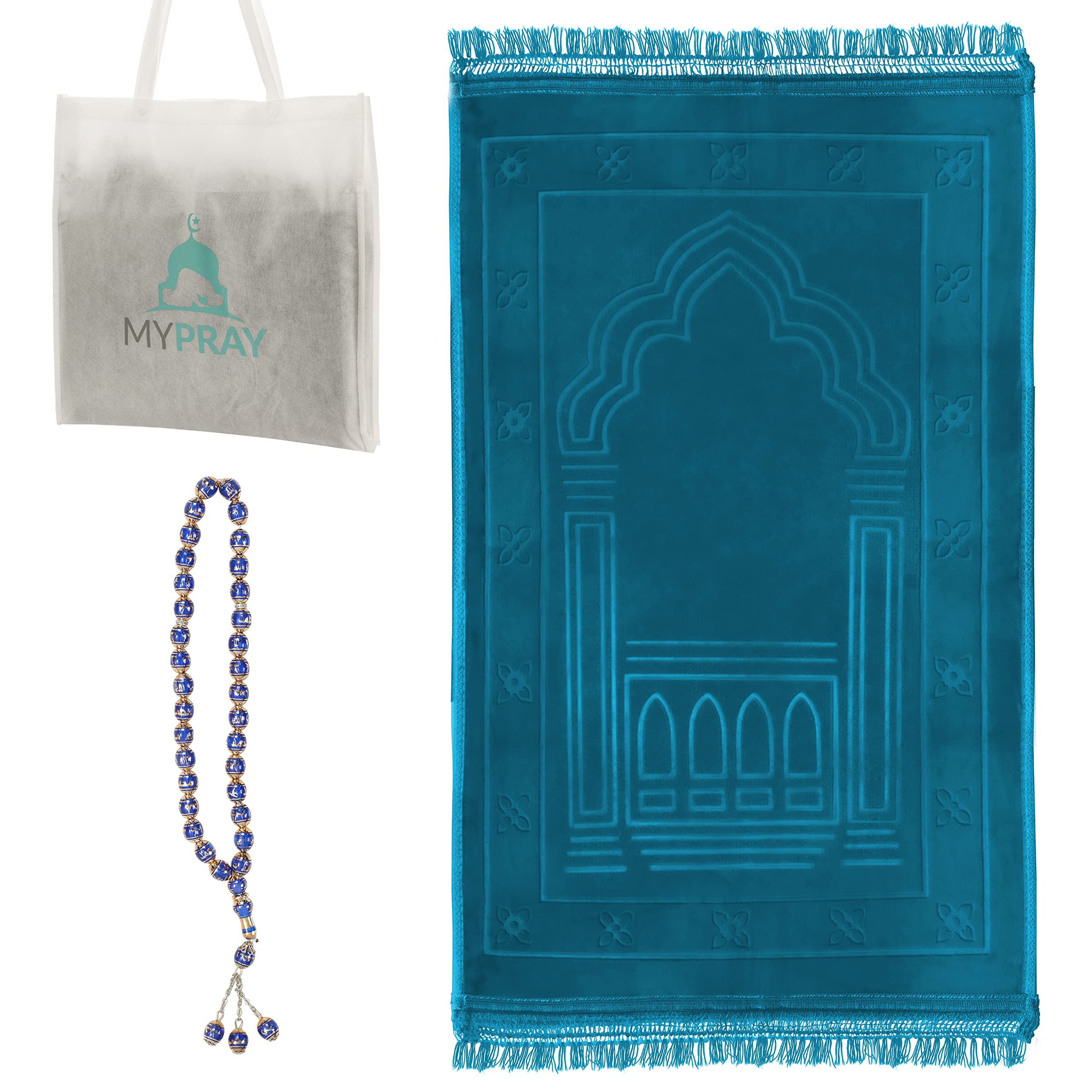 Tapis de prière épais lot de 3 une idée cadeau spirituel