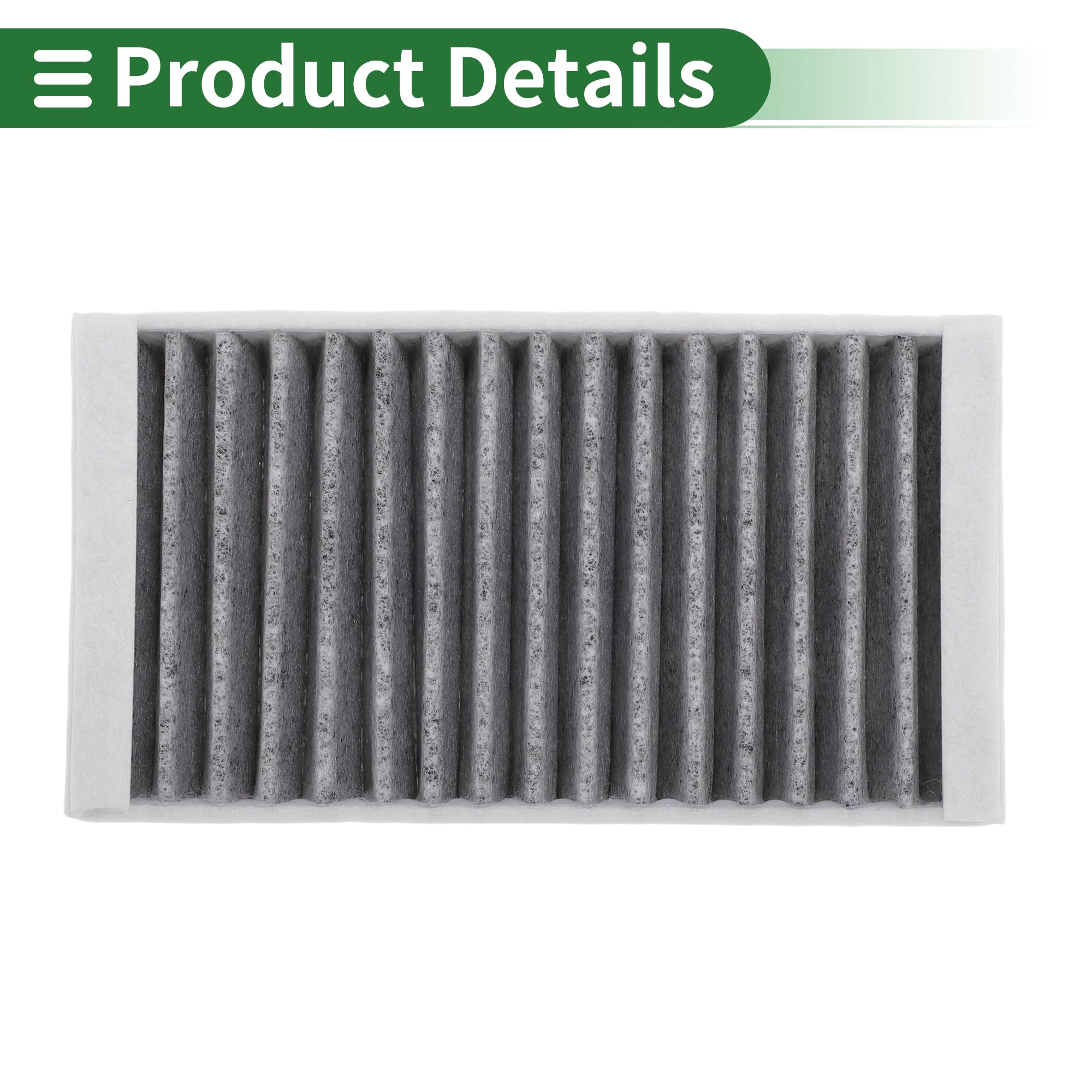 Filtro Abitacolo n. CU17212/907520 per BMW X3 F25 SDrive18d Diesel 2012-2017 per BMW X3 F25 SDrive20i Benzina 2014-2017 in tessuto con carbone attivo, 4 pezzi.