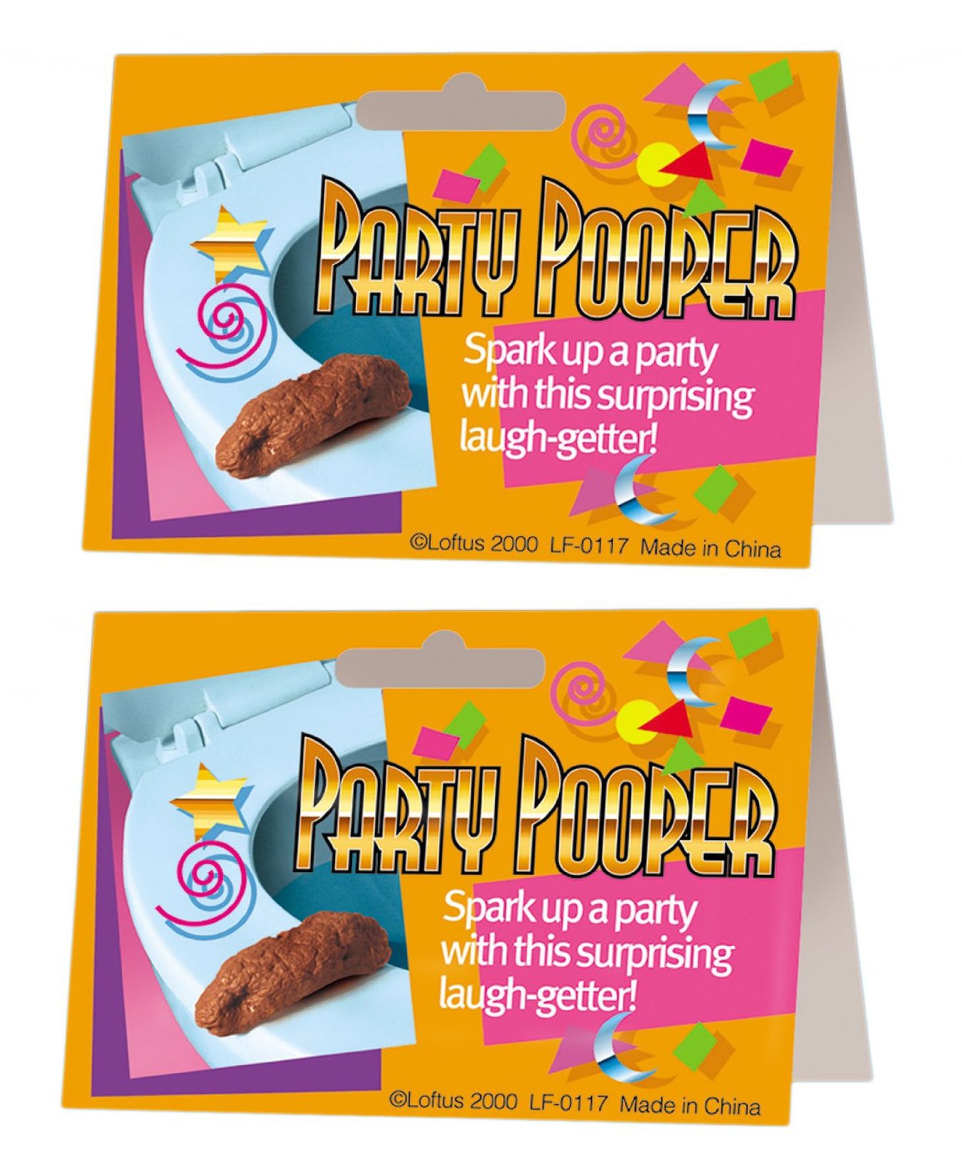 Loftus Gross Party Pooper Fake Poo Toy, Brown, 4" - Pack of 2