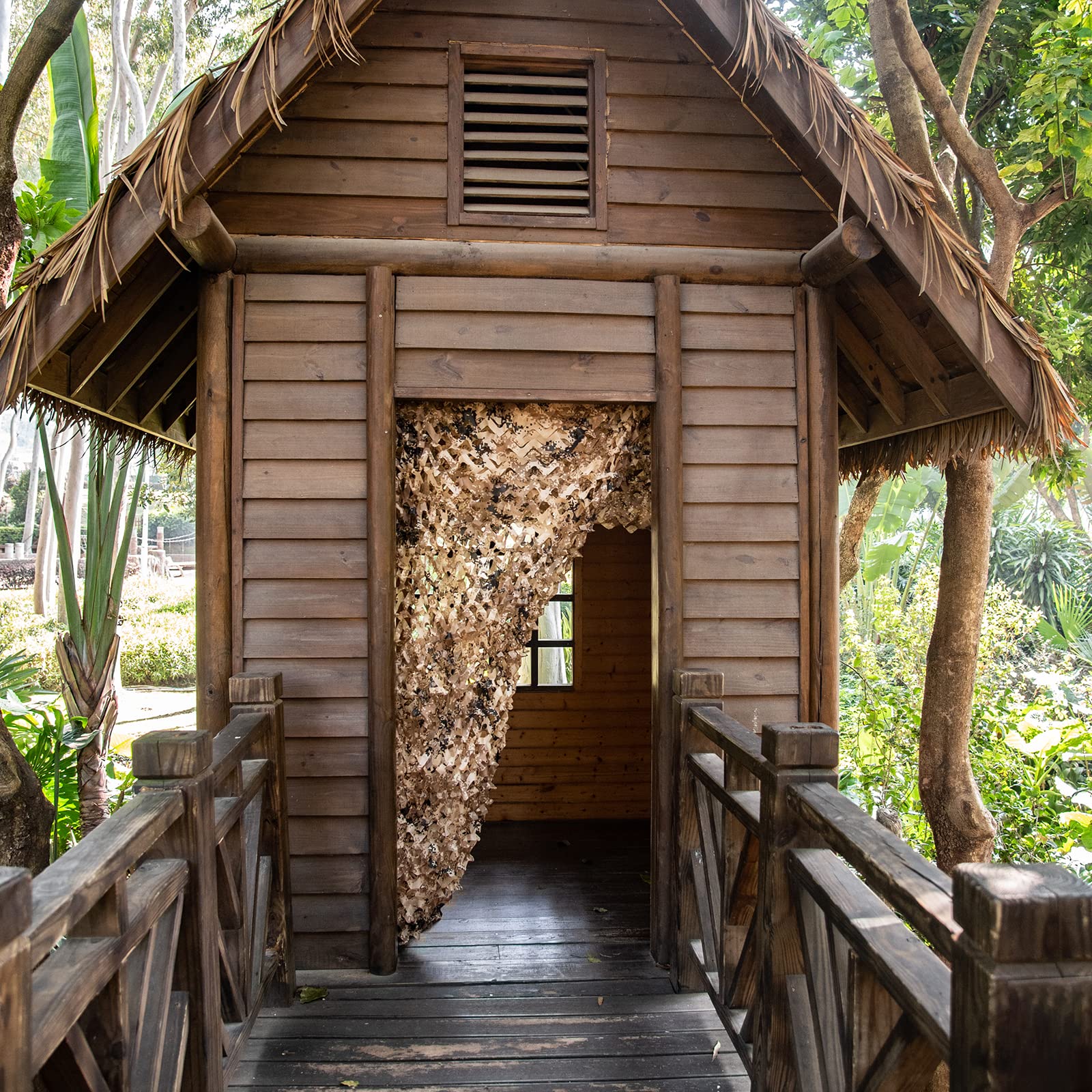 LOOGU - Red de Camuflaje para cortavistas, protección Solar, decoración de bosques, diseño de árboles, para el hogar, jardín, Camping, Caza — view 66