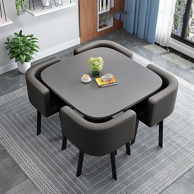 Space Saving Dining Table For 4 Amazon.com - Small Dining Table for 4,Square Dining Table Set for 4