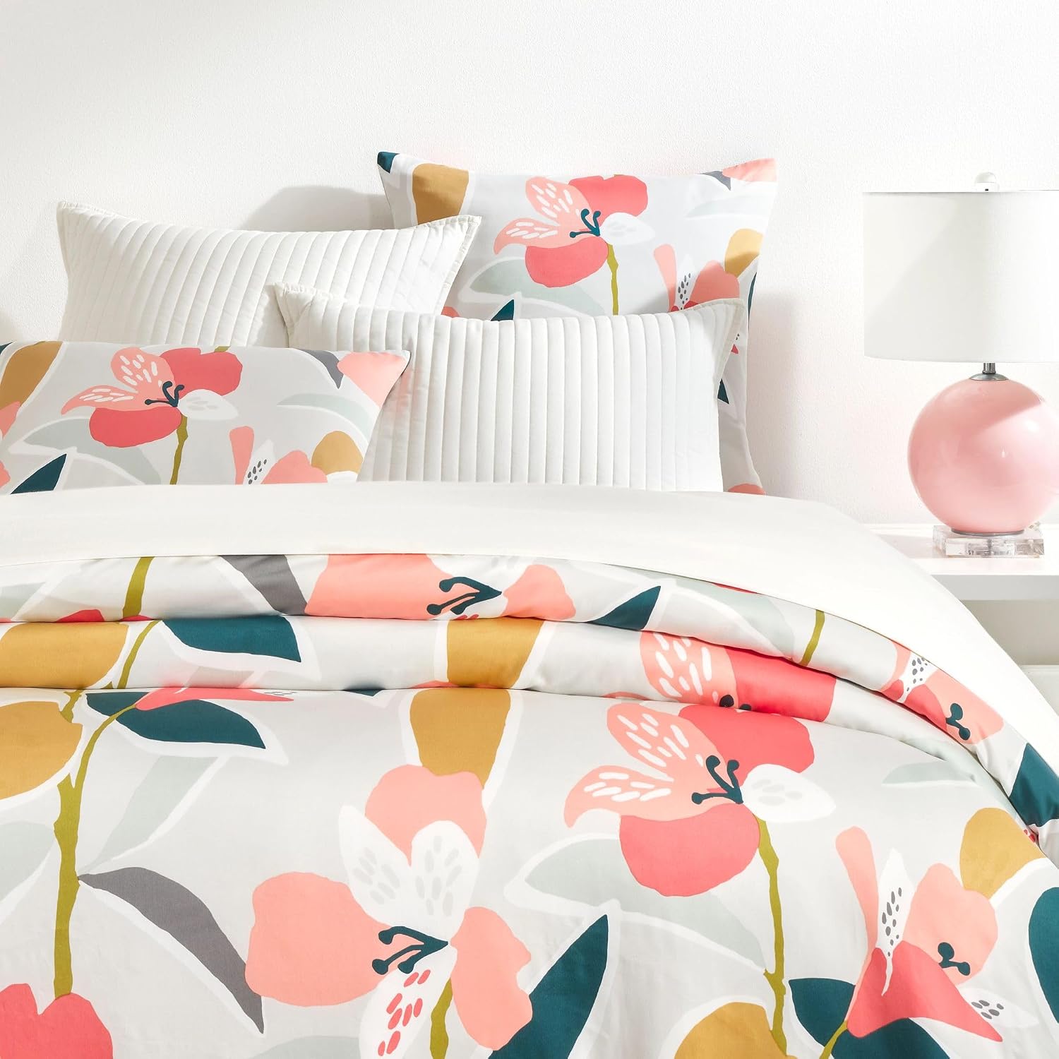 Pine Cone Hill Lilium Multi Sham, Standard Size, Multi Floral Pattern