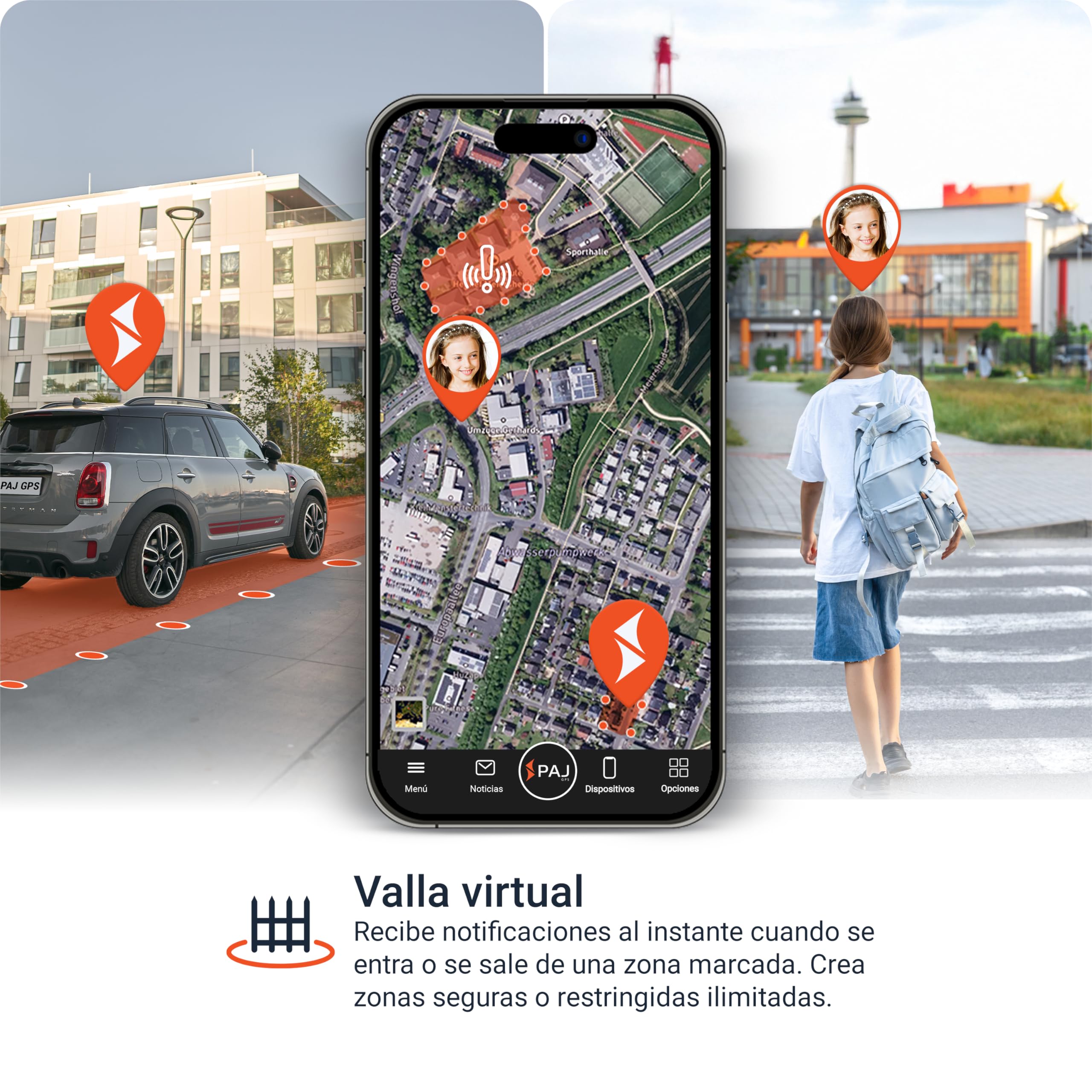 PAJ Allround Finder 4G - Rastreador GPS para Coches, Motos, Niños, Mayores y Demencia - Mensajes de Voz - Rastreo en Tiempo Real con Botón de Emergencia SOS - hasta 60 Días de Batería