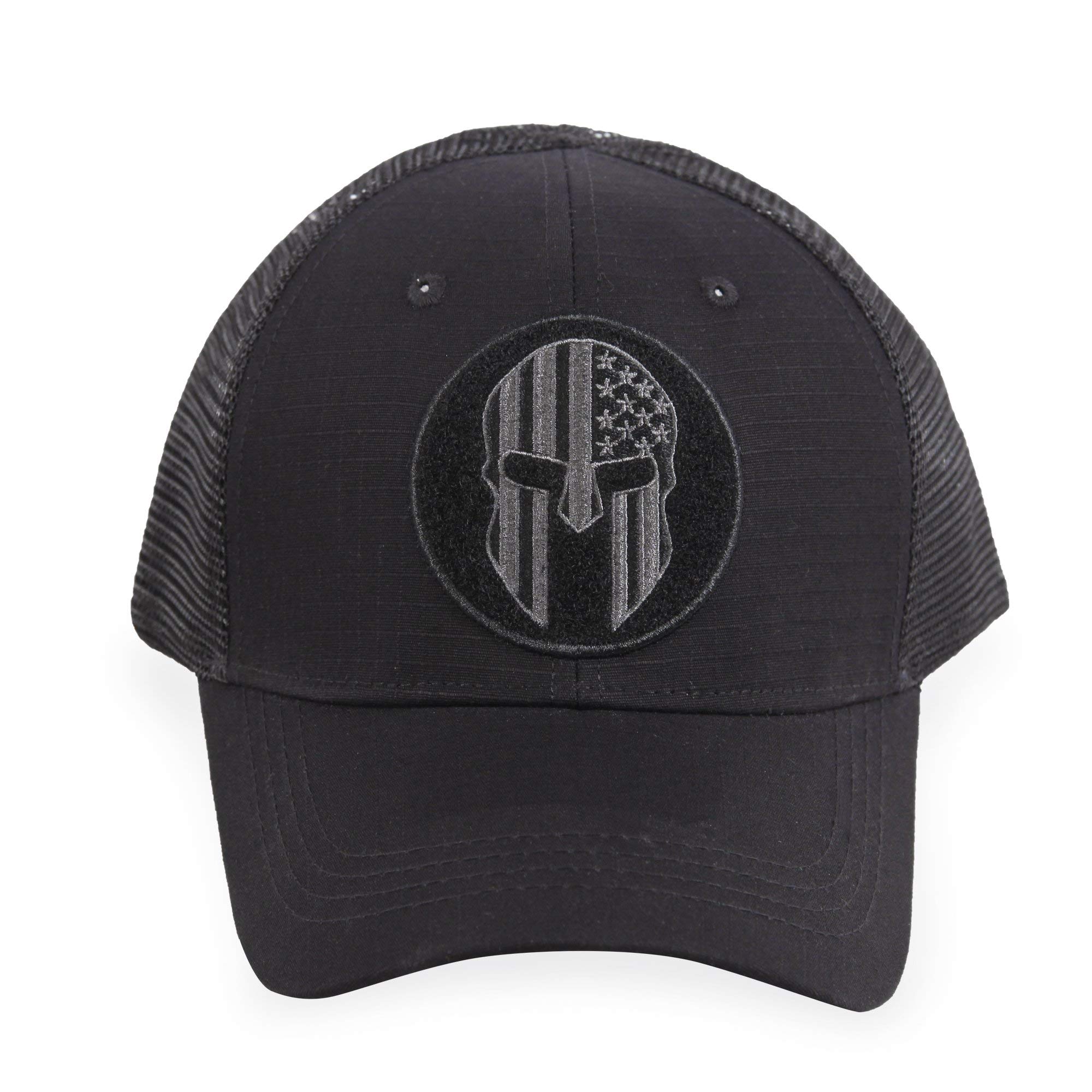 Highland Tactical Men's Trucker Baseball Cap, Black, L-XL