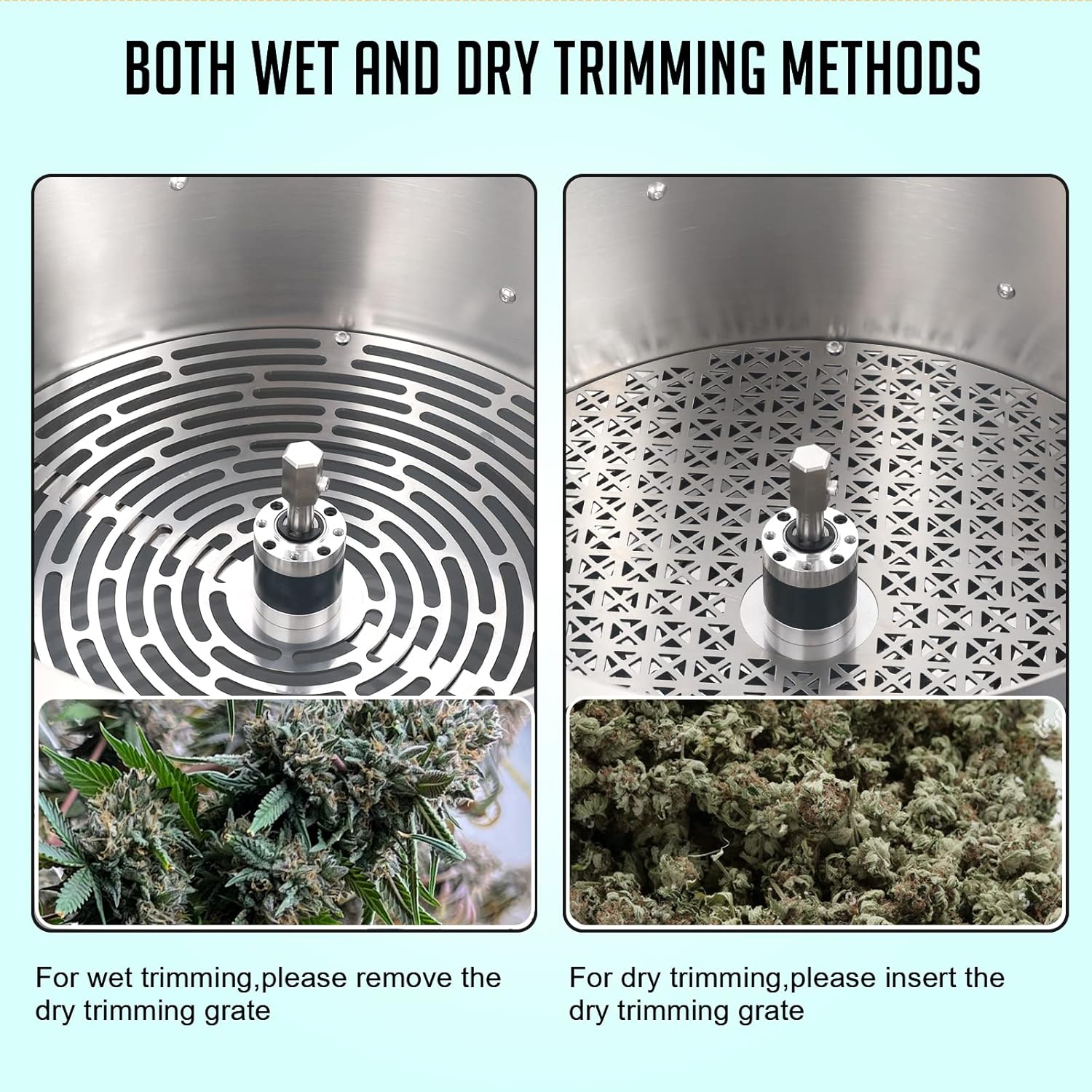 16inch Manual Bud Trimmer - Visual Cutting Leaf Trimmer with Outlet Port for Hydroponic Trim Twisted Spin Cut Plant Bud Leaf and Flower