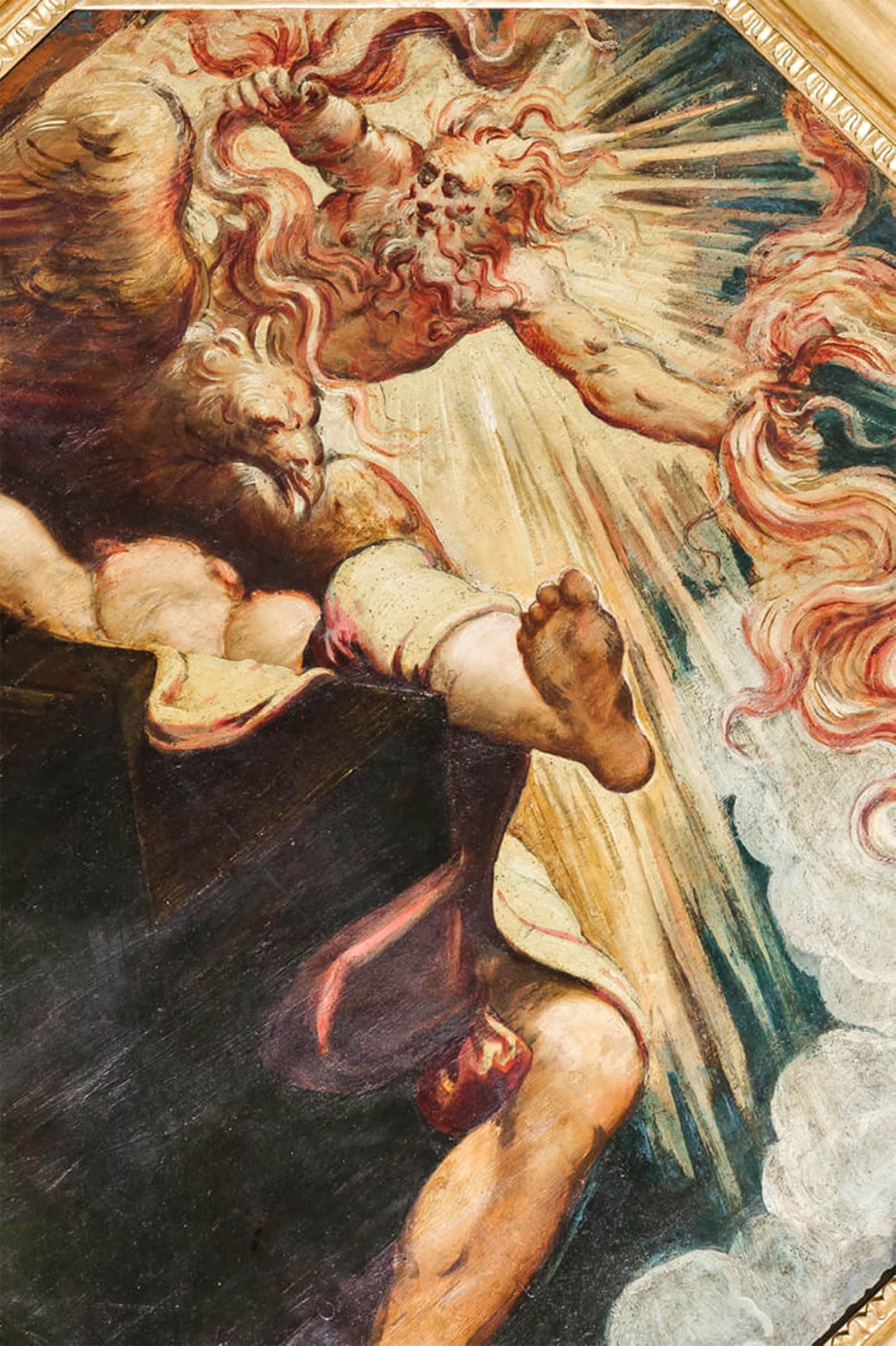 Artxlxxbn No Frame Famous Print Painting Colorful Art Print Semele Burned By Jacopo Robusti Tintoretto Canvas Art Decorations For Home Decor 60X90cm