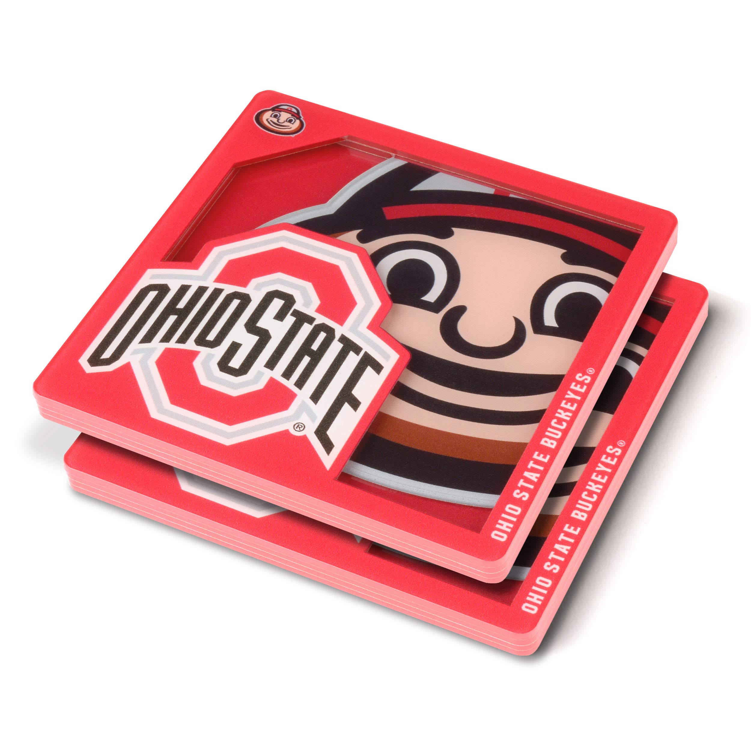 YouTheFan NCAA NCAA 3D Logo Series Coasters