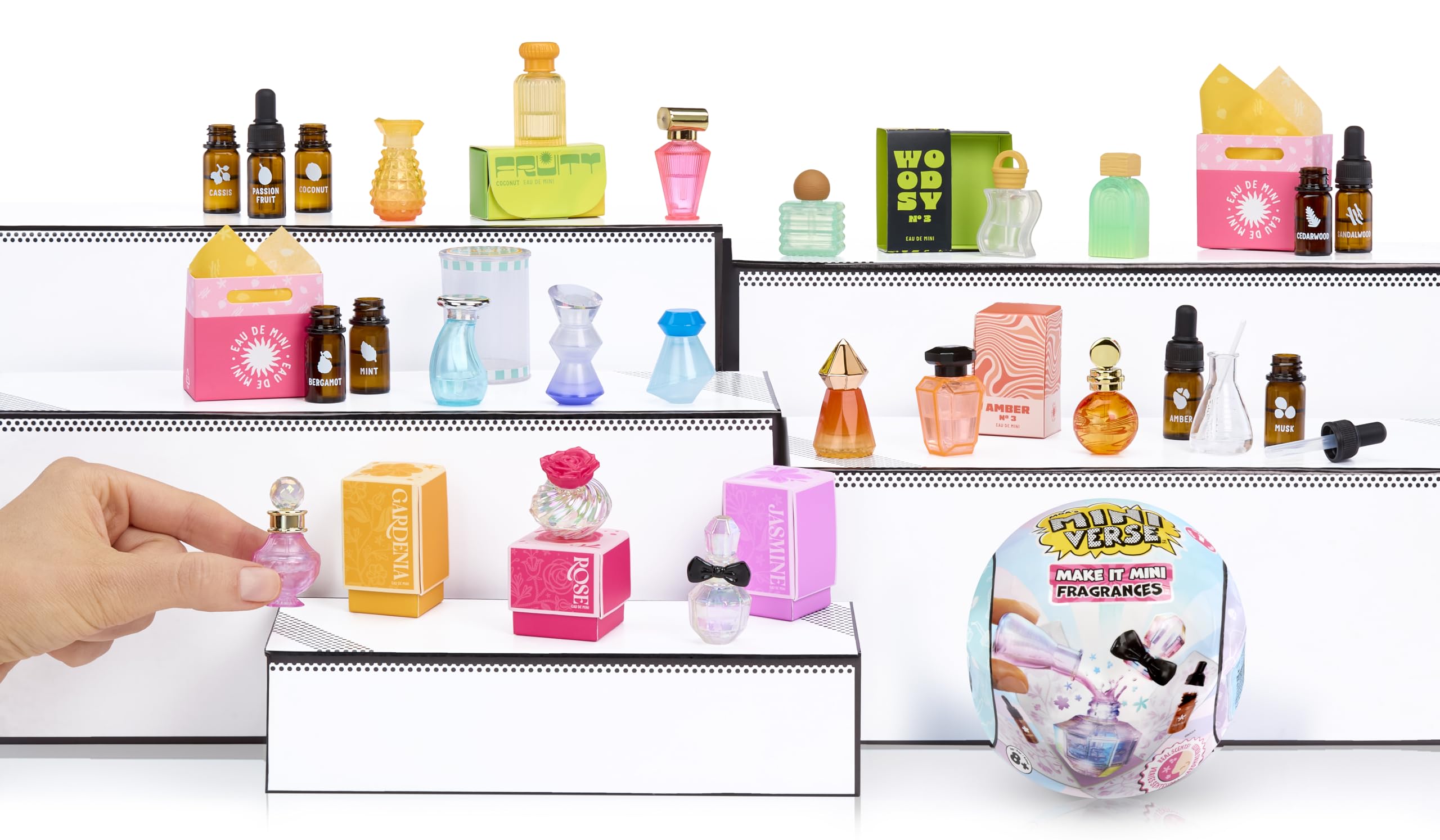 MGA's Miniverse Make It Mini Cafe Series 5 - Bola, 8 Mini Coleccionables, Embalaje Ciego, DIY, Juego de Resina, Réplica de Comida, para Coleccionistas y Niños 8+