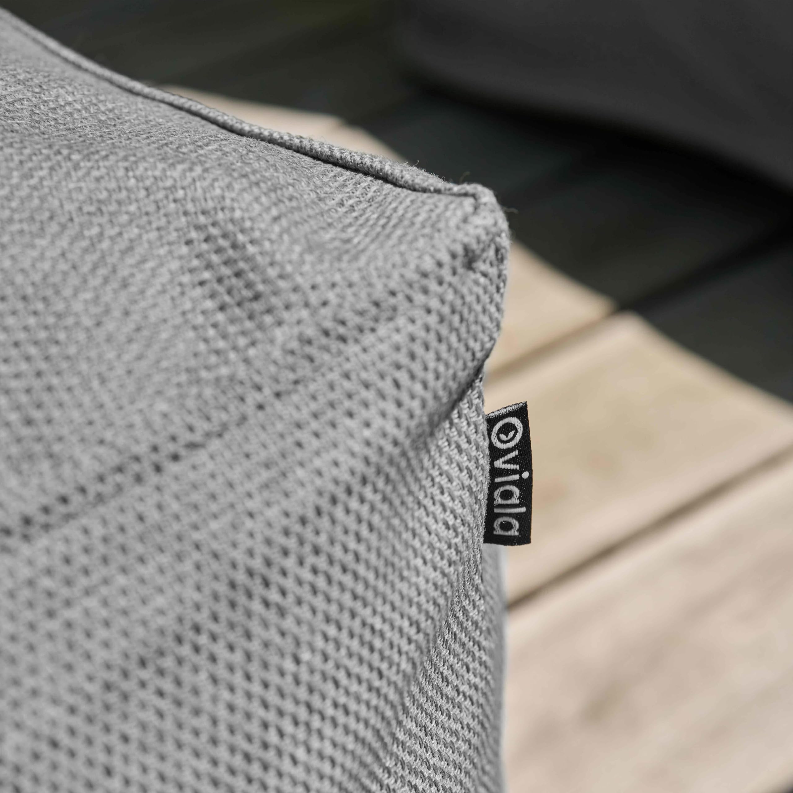 Oviala Pouf de Jardin pour canapé modulable Gris - Mixi