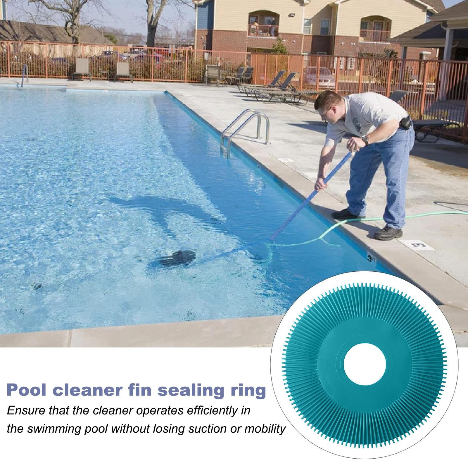 Reemplazo De Sello Plisado, Limpiador De Piscinas Plisado,Anillo plisado con sello de goma plegable estable | Sello de vacío de repuesto para limpiador de piscinas, multifuncional, de fácil instalació