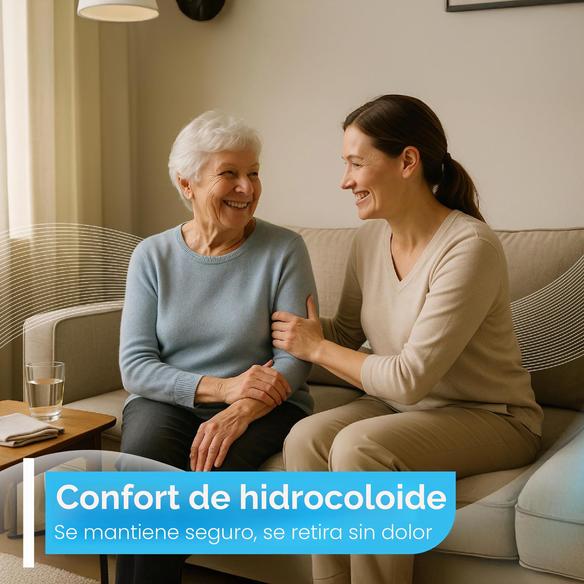 Paquete de 10 vendajes adhesivos para heridas hidrocoloides estériles de Cutiderm extrafinos de 10 cm x 10 cm