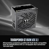 Thermaltake Toughpower GT 850W ATX 3.1 Standard Power Supply; 80 Plus Gold Efficiency; Smart Zero Fan; Native 450W PCIe 5.1 Connector; PS-TPT-0850FNFAGU-3; 5 Year Warranty - 2