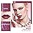 Oulac Red Matte Liquid Lipstick for Women, Long Lasting Lipstick Waterproof Lip Stain, No Transfer, Creamy High Pigmented Formula with Rose Oil, Vegan & Cruelty-Free MS05