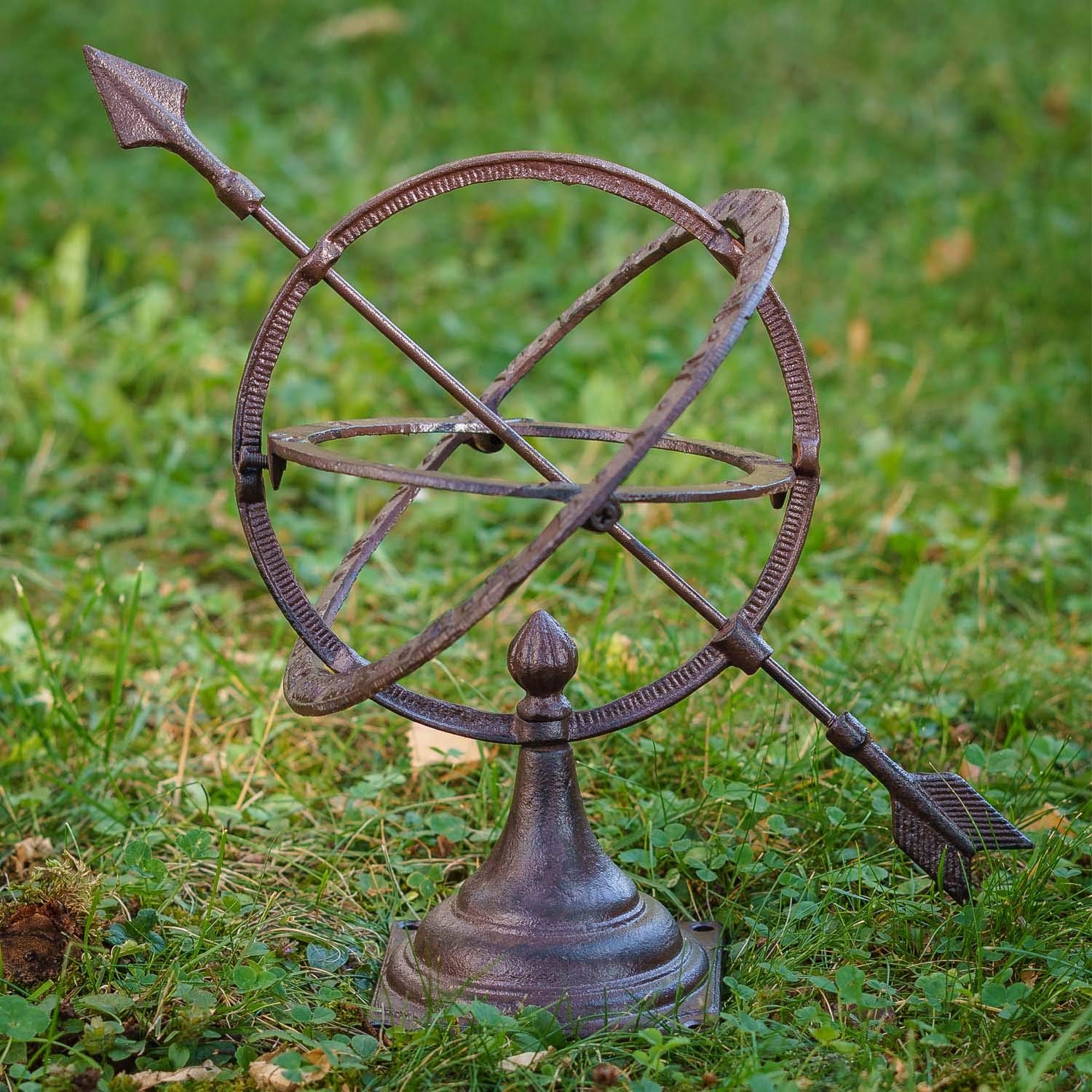 aubaho Estilo del Reloj de Sol 30cm decoración de jardín de Hierro Antiguo Nostalgia