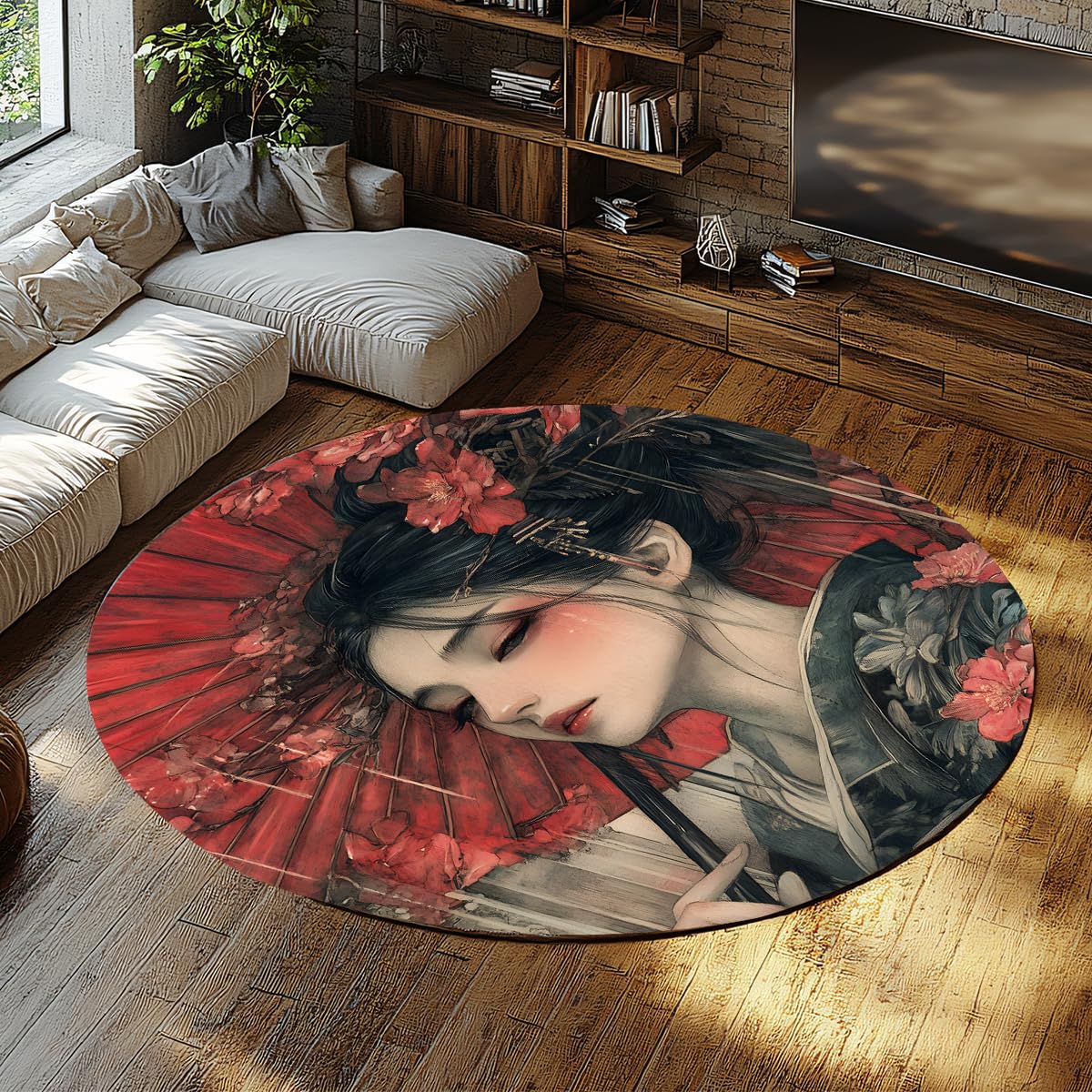 Tapis fin 170cm antidérapant pour éviter les chutes sur le parquet