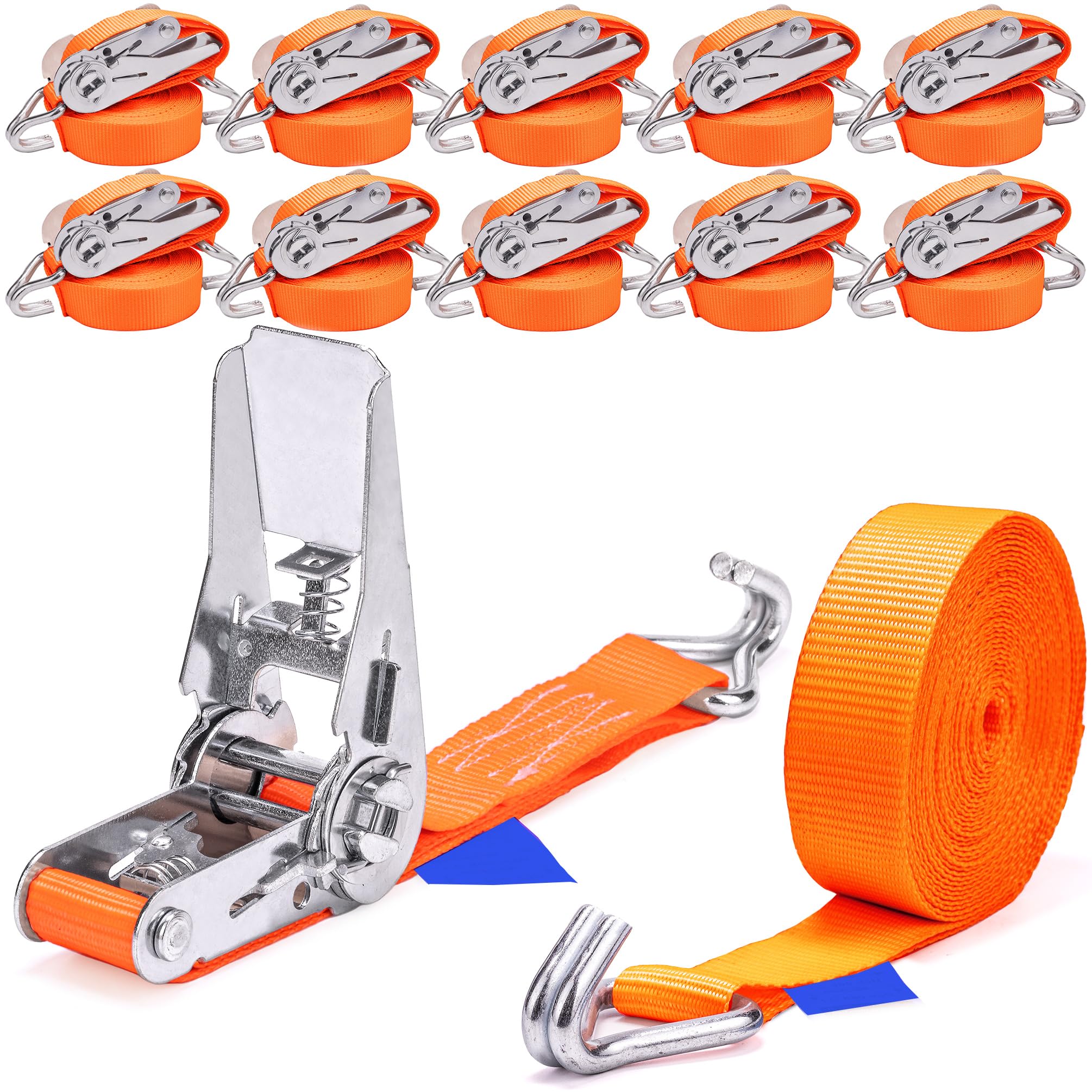 Cinghie Di Ancoraggio A Cricchetto NIUXX - 2 Pezzi Da 6m Per Fissaggio Carichi Fino A 800kg - Foto 4