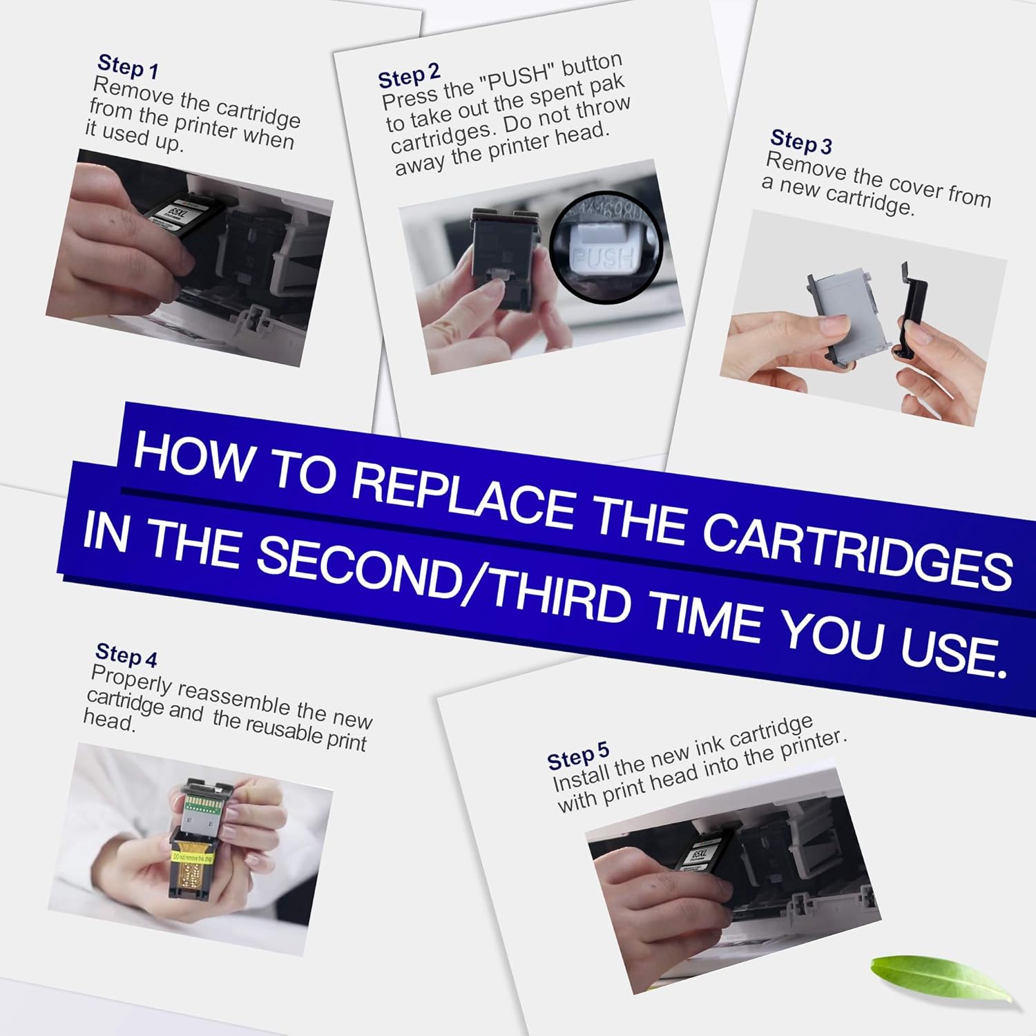 Prоmо Dіѕсоunt Uр Tо 70% оƒƒ GPC Image Remanufactured Ink Cartridge Replacement for HP 65XL 65 XL Compatible with DeskJet 3720 3721 3752 2621 2652 Envy 5055 5052 5058 5012 AMP 100 10 125 Printer Tray (1 Print Head+3 Black)