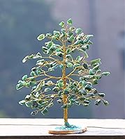 Vista 121 de Rose Quartz Gemstone Tree of LifeNatural Reiki Crystals Gemstone Chakra Tree for Positive Energy, Geode Agate Slice Base, Feng Shui Decor, Good