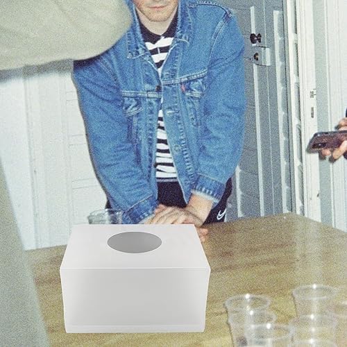 Miniatura 5 de ABOOFAN Caja de plástico para rifas, caja de boletos de lotería, urna vacía, caja de sugerencias, caja de donación, caja organizadora de escritorio,