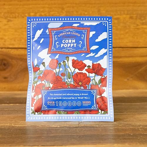 Miniatura 5 de Semillas de flores silvestres de amapola de maíz, más de 190,000 semillas sin OMG, amapola roja de la legión estadounidense, atrae abejas y
