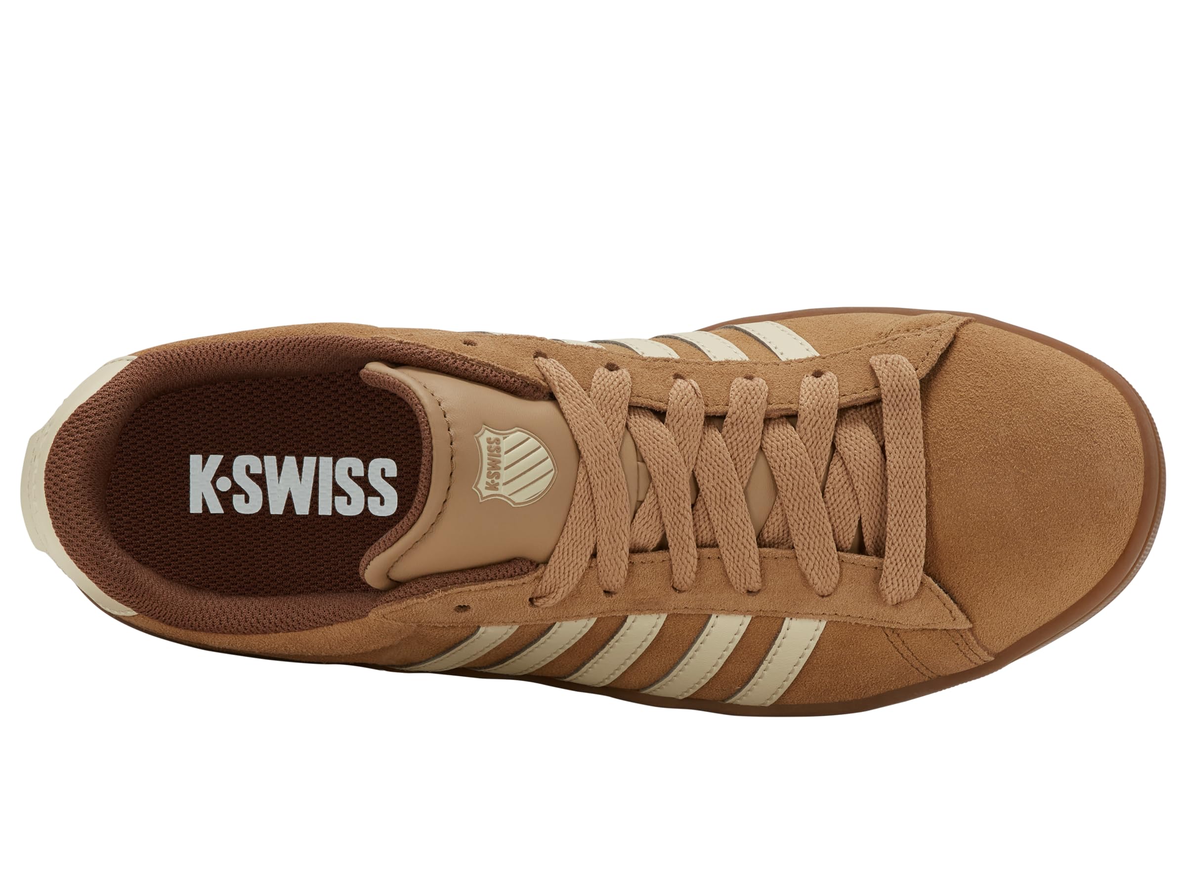 K-Swiss Court Tiebreak II SDE Herren Leder Sneaker Schuhe 09492-275 braun