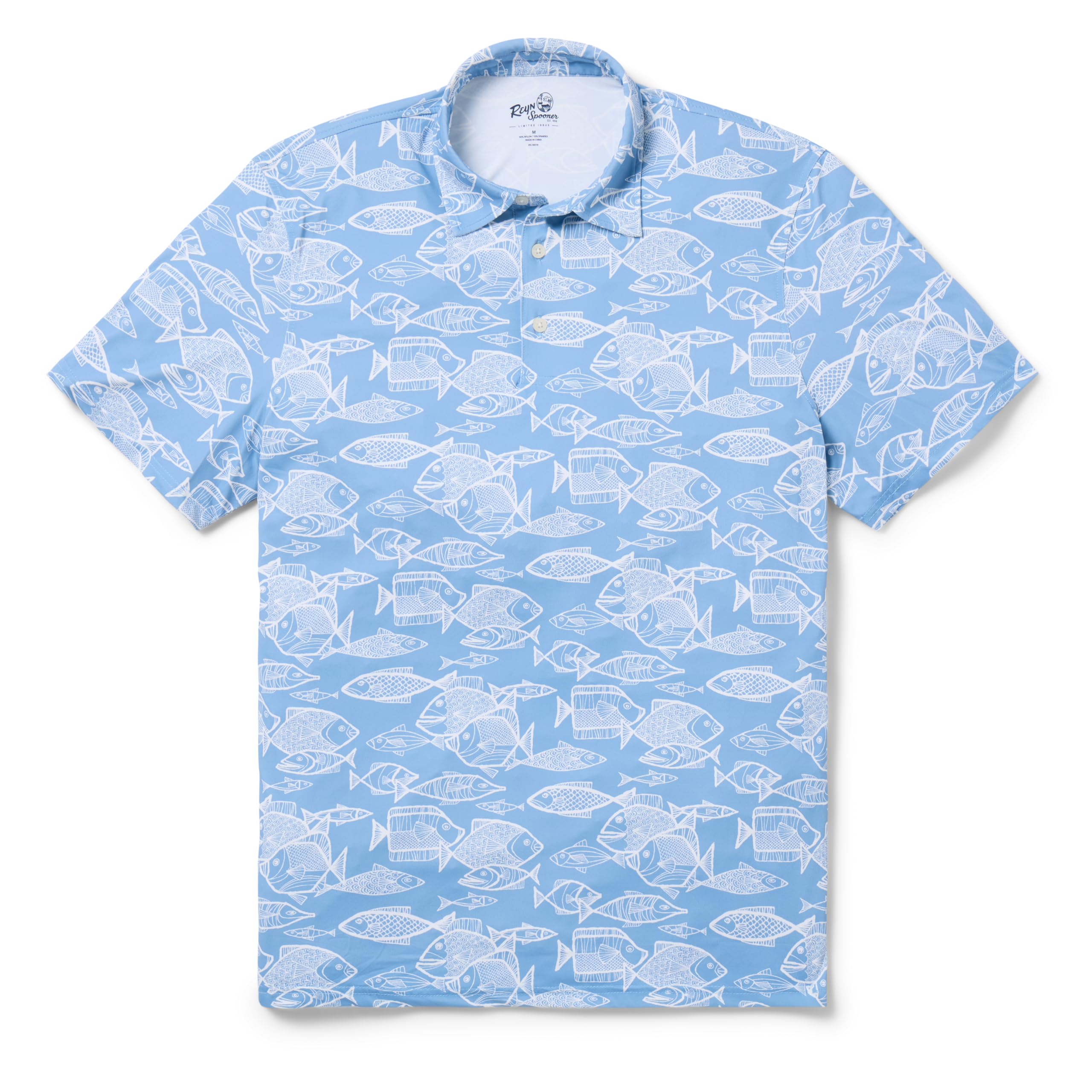Men's Hawaiian Print Performance Polo