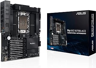 ASUS Pro WS W790-ACE Intel LGA 4677 CEB Motherboard,5xPCIe 5.0x16 Slots,DDR5 R-DIMM,10G & 2.5GLAN,USB 3.2 Gen 2x2 Type-C,BMC Header, ACCE