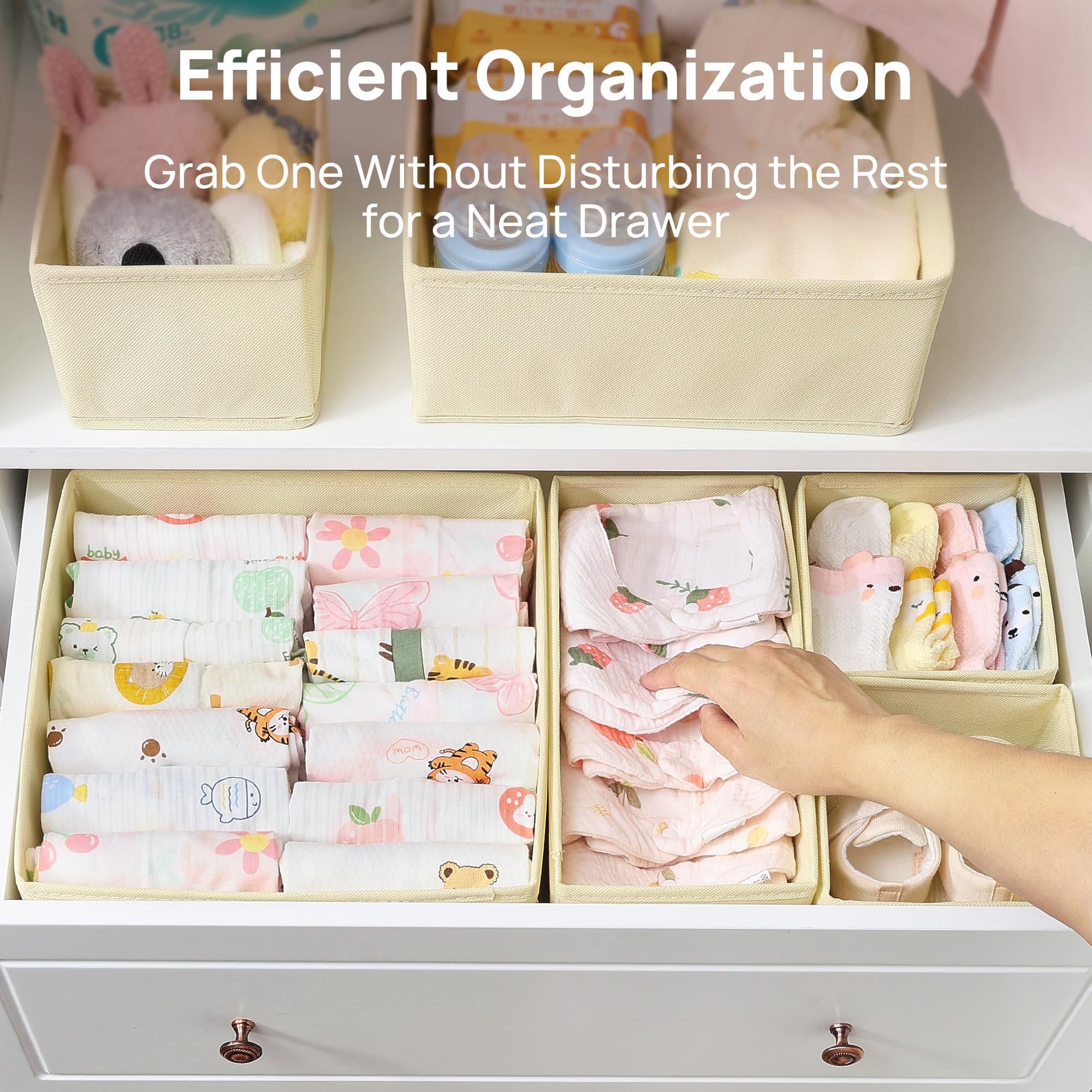 Vtopmart 12 Pack Baby Clothes Organizer - Image 3