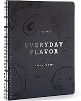 ZICOTO Aesthetic Blank Recipe Book: Notebook for 106 Family Recipes - Premium Spiral Hardcover Cookbook to Organize Heirlooms