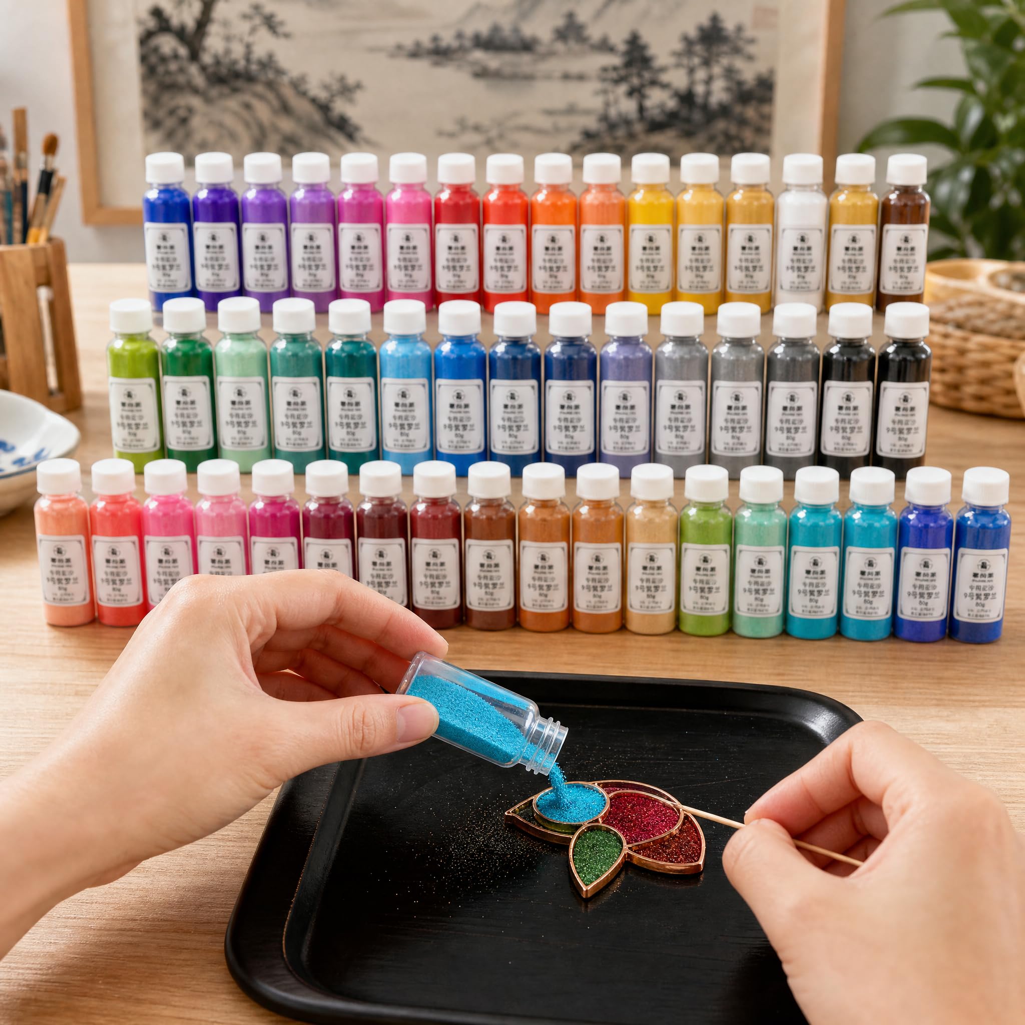 SZLIFE Sabbia Colorata per Pittura