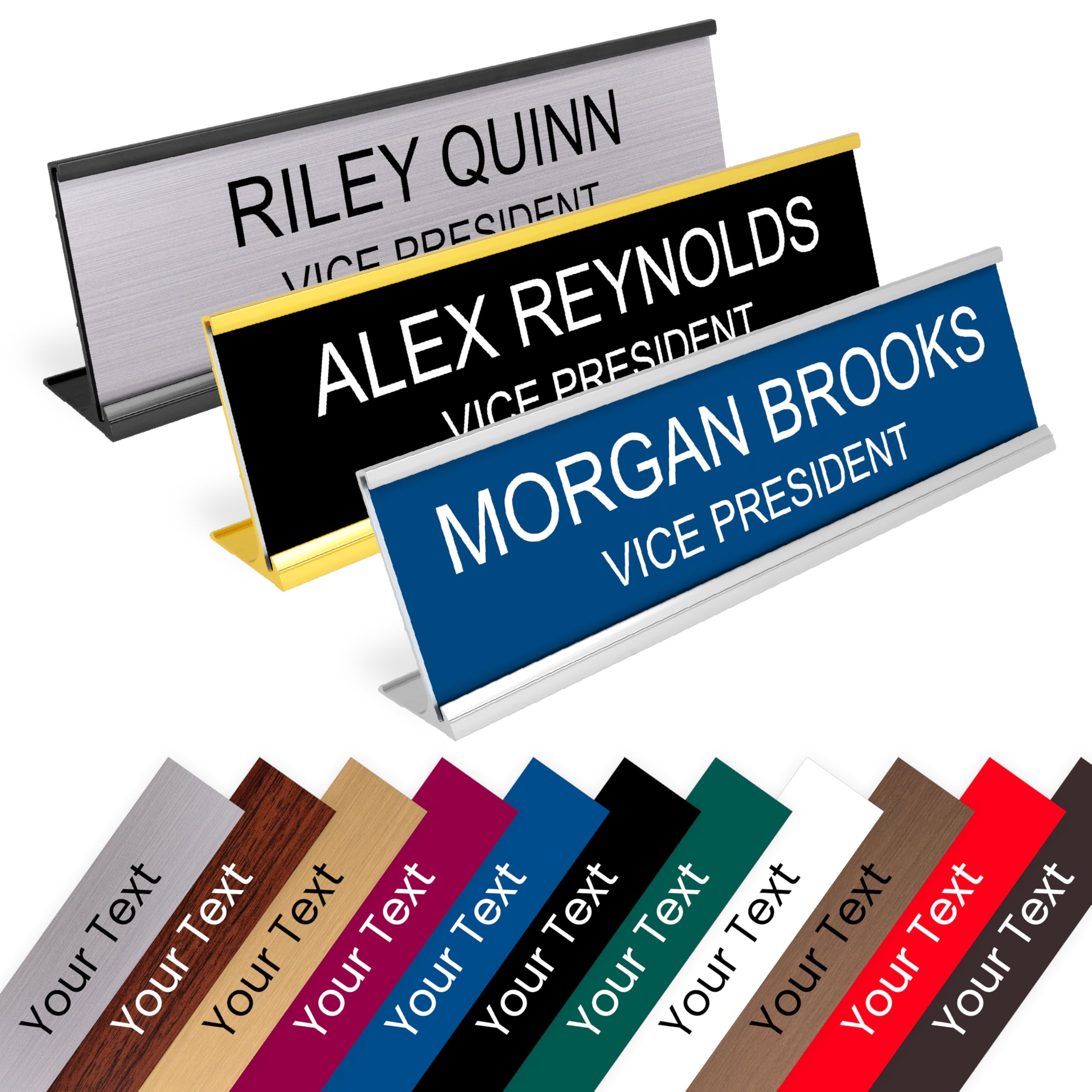 Amazon.com: ExcelMark Custom Name Plate for Desk or Door – 14