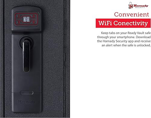 Miniatura 7 de Hornady Caja de seguridad rápida compacta lista para bóveda con WiFi - Mantén un control seguro de tu caja fuerte con tu smartphone - Tecnología