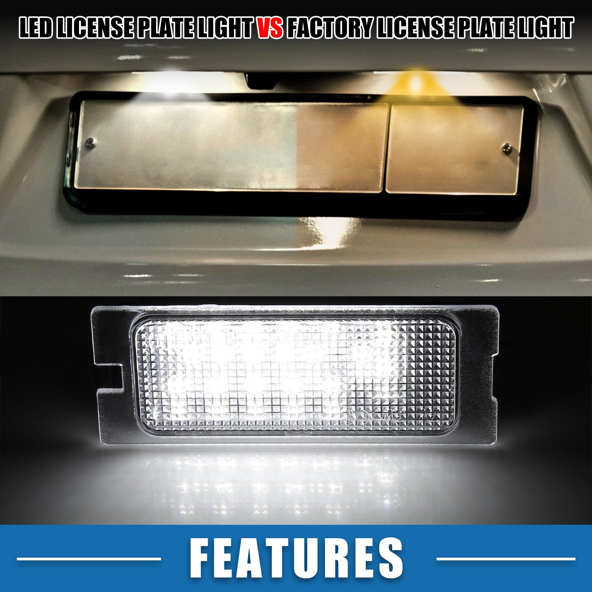 Amazon.com: A ABSOPRO Car 6500K White LED License Plate Light