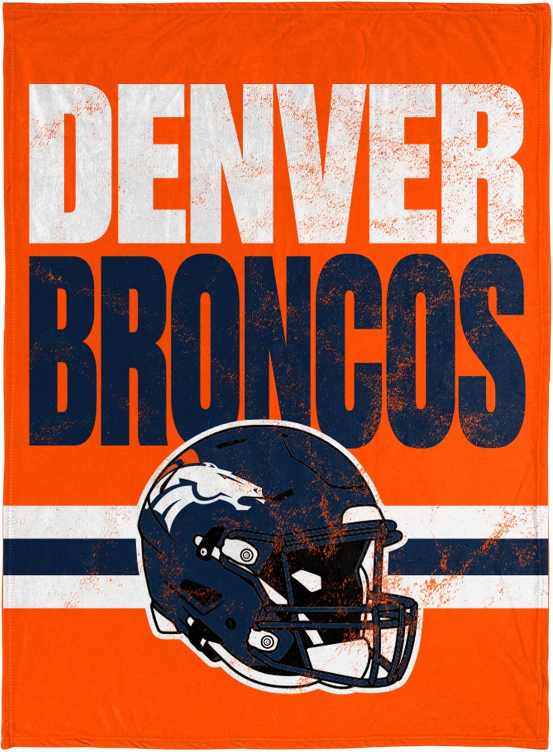 FOCO NFL Soft Plush Throw Blanket, 45 x 60, Denver Broncos