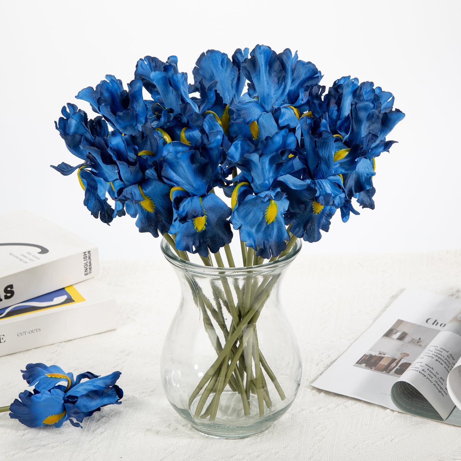 3 Künstliche Iris-Blumen Lila, 58 Cm Lang – Perfekt Für Deko, Hochzeit & DIY