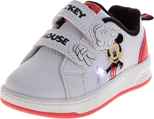 Boys Character Sneakers Mickey Mouse Spider Man Sonic The Hedgehog Paw Patrol Athletic Sneakers Strap Casual Play Shoes Sizes 6-10 Toddlers 11-12 Little Kid