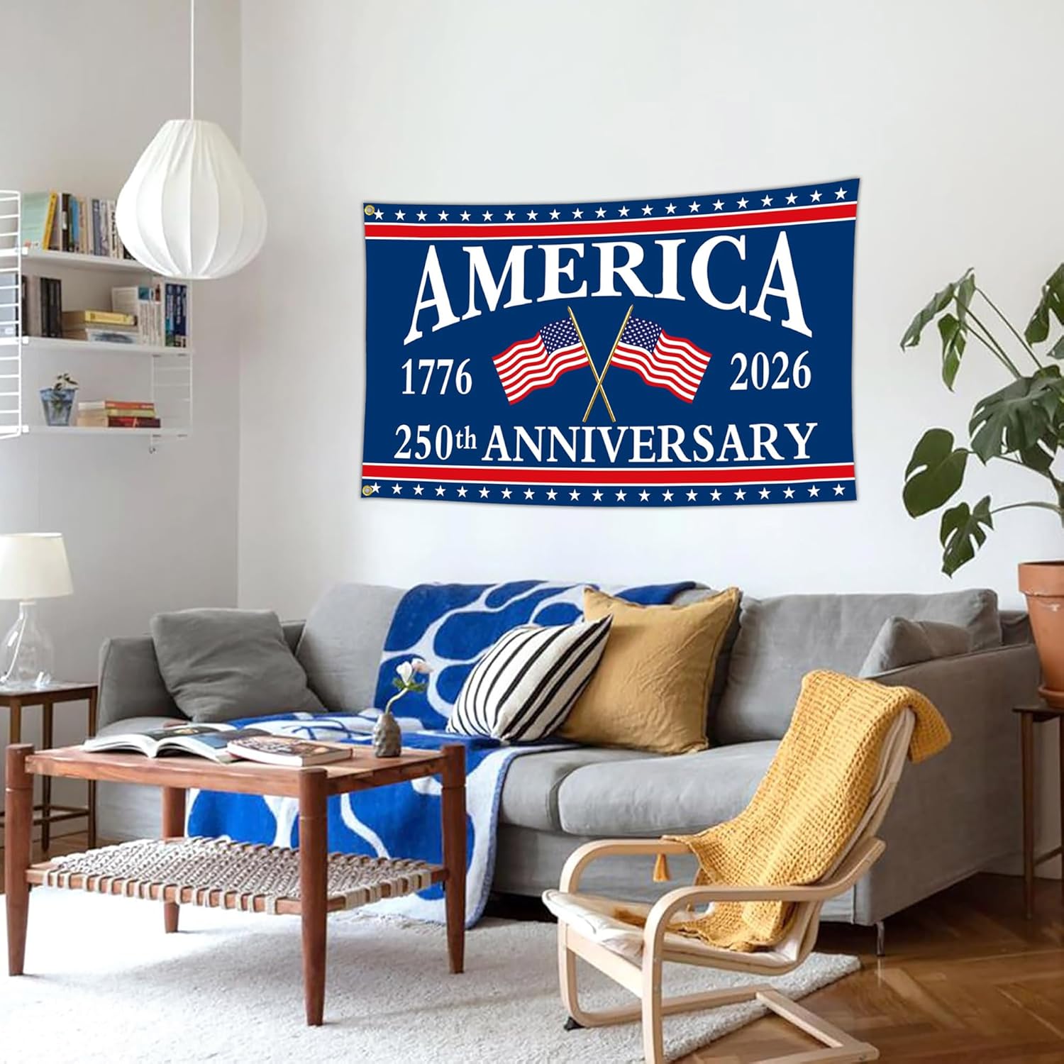 250 Year American Anniversary Flag Anniversary Usa Flag 3x5 Ft Outdoor We The People 1776 Yard Flags for Outside House Indoor Yard Patriotic Banner Decor - Image 6