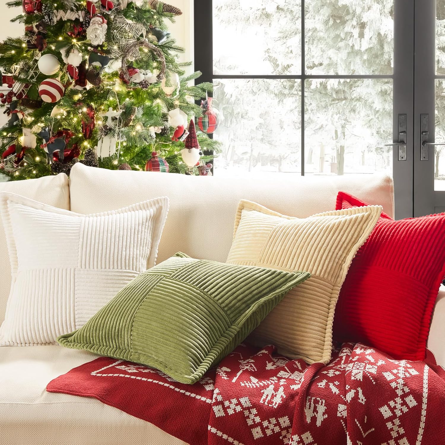 Wgust Fundas De Almohada Bohemias Azules De 16 X 16 Pulgadas Fundas De Cojin Para Decoracion De Vacaciones Almohadas Para Sofa Cama En | Compra Online En Yaxa